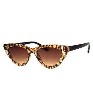 A.J. Morgan Cat Eye Sunglasses in Tiger